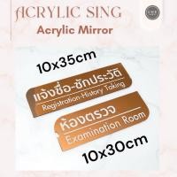 ราคา ป้ายติดหน้าห้อง(ทักแชทก่อนซื้อ)-ป้ายห้องประชุม -ป้ายตกแต่ง-งานอะคริลิคมิเรอร์พร้อมกาว2หน้า (40972100480)