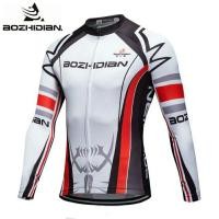 ราคา เสื้อปั่นจักรยานแขนยาว AOZHIDIAN สีแดง ผ้าขนแกะ (Pre-Order) (991253845)