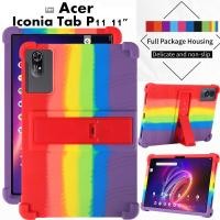 ราคา for Acer Iconia Tab P11 11 Inch 2024 Tablet Case Super Shockproof Soft Silicone Protective Case Stand Cover (27160521199)