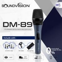 ราคา (ส่งฟรี/ผ่อน0%) SOUNDVISION DM-89 Dynamic Microphone ไมโครโฟนแบบสาย ไดนามิก มี ที่ยึดและซองเก็บไมค์ DM89 (23662326012)