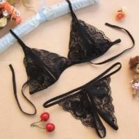 ราคา พร้อมส่งในไทย ชุดชั้นในเซ็กซี่ลูกไม้สีดำ เปิดหน้าอกพร้อมกางเกงในเปิดเป้าเพิ่มความเร้าใจ so2 (42207650545)