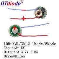 ราคา 5 โหมด/1 โหมดอินพุต 3 V-15 V dc 22 มม.LED Driver สําหรับ 10W T6 XML T6/U2 XM-L2/U2 ไฟฉาย LED หรือ 12V แบตเตอรี่รถ (28493479716)