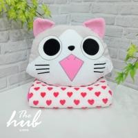 ราคา หมอนผ้าห่ม แมวจี้ (580798822)