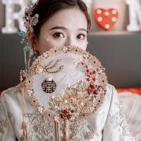 ราคา พัดลมโบราณพัดลมมือถือเจ้าสาวโบราณพัดลมไม้โบราณพัดลมโลหะโบราณอุปกรณ์ประกอบฉาก (42510597113)