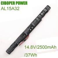 ราคา CP Laptop Battery AL15A32 14.8v/2500mAh/37WH For Aspire E5-473G E5-573G E5-573 E5-553G E5-722 E5-532T E5-522G Notebook (29361278775)