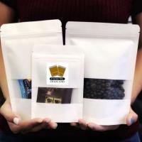 ราคา ถุงซิปล็อค ถุงกระดาษคราฟท์ สีขาว มีหน้าต่าง ตั้งได้ (50 ใบ) - packingthailand (42121548928)