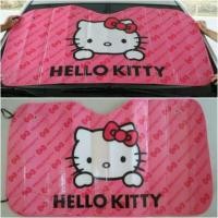 ราคา ลดทันที 5%‼️ ม่านบังแดดรถยนต์ ด้านหน้า ลายคิตตี้ สีชมพู มีฟรอยกัน UV Hello Kitty ขนาด 130*70cm (6742812239)