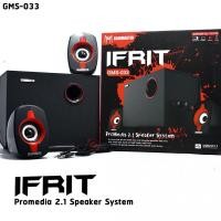 ราคา ส่งฟรี Gearmaster ลำโพง 2.1 รุ่น IFRIT GMS-033 สีแดง (2497286284)