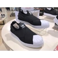 ราคา พร้อมส่ง Adidas slip on สีดำ (167195620)