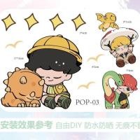 ราคา สติ๊กเกอร์ ป๊อปมาร์ท สติ๊กเกอร์ติดรถไดโนเสาร์ รถจักรยานยนต์ไฟฟ้า สติ๊กเกอร์ตกแต่งการ์ตูน กันน้ํา (29579733214)