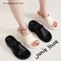 ราคา รองเท้าแตะส้นสูงรุ่น Janie พื้นโฟมนิ่มพิเศษ เสริมส้น 8cm ใส่แล้วสูง ขาเรียว รุ่นพรีเมียม (29363602991)