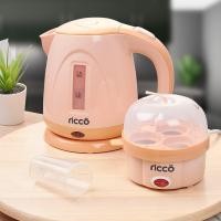 ราคา RICCO กาต้มน้ำ 0.9 ลิตร พร้อมเครื่องต้มไข่ 3 ฟอง เครื่องต้มน้ำ ที่ต้มไข่ กาน้ำร้อน รุ่น TST-SDH218 Kettle and Egg Boiler (6595410917)