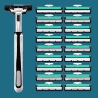 ราคา มีดโกนหนวด มีดโกน จีลี่ มีดโกนสแตนเลสสองชั้นสมัยเก่าคู่มือมีดโกนเครามีดโกนหนวดใบหน้าโกนหนวดโกนหนวดใบมีด (48951210682)