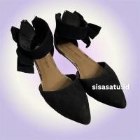 ราคา Preloved รองเท้าส้นแบนสีดําสําหรับผู้หญิง payless (47902192015)