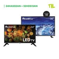 ราคา Aconatic LED TV HD แอลอีดี อนาล็อกทีวี ดิจิตอลทีวี ขนาด 24 นิ้ว และ 32 นิ้ว (รับประกัน 1 ปี) (20128194650)