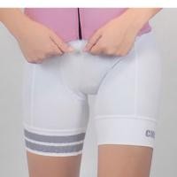 ราคา กางเกงปั่นจักรยานผ้าสีขาว ขาสั้นหญิง CHILL (แถบสีเทา) (3837461210)
