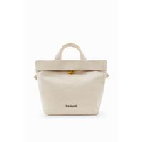 ราคา URBAN LABEL Desigual Bag Textus Lituania Reversible - สีขาว 1001 (54100402135)