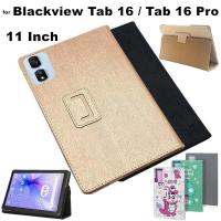 ราคา Flip Case for Blackview Tab 16 Tab16 Pro 11 Inch Silk Pattern Cover Flip Foldable Stand Full Body Protective Case (28630476509)