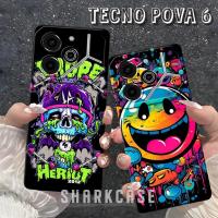 ราคา HP [SC] เคส TECNO POVA 6 4G / POVA 6 5G / POVA 6 PRO 5G / POVA 5 / POVA 5 PRO ล่าสุด Graffiti Monster Motif - วัสดุยางยืดหยุ่น - ซิลิโคน TECNO POVA 6 / POVA 6 / POVA 6 PRO - TECNO POVA 6 Casing - Phon