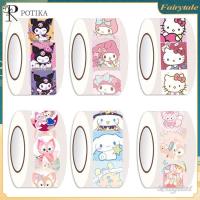ราคา ❀ สติกเกอร์การ์ตูน Sanrio คุโรมิเมโลดี้ 200/500 ชิ้น/ม้วน สติกเกอร์ปิดผนึกแบบมีกาวในตัวการ์ตูนน่ารักสำหรับตกแต่งสมุดโน้ต DIY (51651655698)