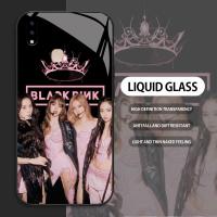 ราคา Blackpink HP กระจกนิรภัยสําหรับ Vivo IQOO z3x z1i z1 lite Z7i NEO 855 U1 U3 U20 Z5I U3X U10 U1X 1902 1816 Z9X 5G รูปแบบเกาหลี + กรณีเชือกเส้นเล็ก (27743484262)