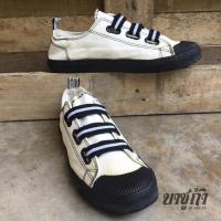 ราคา รองเท้าผ้าใบ /สีดำ-ขาว /เบอร์ 40.5 (รองเท้ามือสอง) (27875845396)