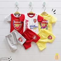 ราคา [ พร้อมส่ง ] ชุดเด็ก เสื้อ-กางเกงขาสั้น(3ชุด) ลายอาร์เซนอล Arsenal (6188717928)