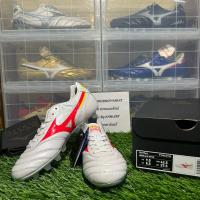ราคา รองเท้าฟุตบอล Mizuno Morelia II สีขาว-ส้ม (P1GA230164)Made in Japan ของแท้ มือ 1 (19395201152)