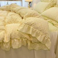 ราคา ชุดปลอกผ้านวมสไตล์เจ้าหญิงเกาหลีผ้าปูที่นอนผ้าฝ้ายน่ารัก (40424462394)