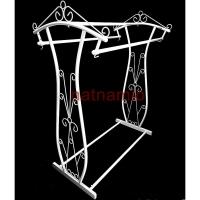 ราคา ราวเหล็ก ราวโชว์เสื้อ ราวโชว์ชุด ราววินเทจ ราวแขวนเสื้อ ราวแขวนชุด ราวสีขาว ราว แจกันคู่ รหัสST153 (2474910896)