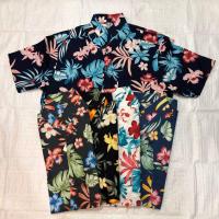 ราคา [5สี] เสื้อเชิ้ตแขนสั้นลายใบไม้ ลายดอก เชิ้ตวินเทจ เชิ้ตฮาวาย (5617973120)