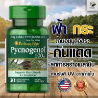 ราคา สารสกัดเปลือกสนฝรั่งเศส ฝ้าจาง ริ้วรอยลด ผิวขาวใส puritan Pride Pycnogenol 100 mg 30 Capsules (5857541103)
