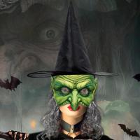 ราคา ใหม่วิกผมแม่มดฮาโลวีนหมวกแม่มดชุดหน้ากากเทศกาลชุดแฟนซีปาร์ตี้หน้ากากคอสเพลย์ # (43859358347)