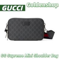 ราคา กุชชี่ Gucci GG Supreme Mini Shoulder Bag กระเป๋าสะพายเดี่ยวกระเป๋าสะพาย Gucci จริง สินค้าขายร้อน (24291535273)