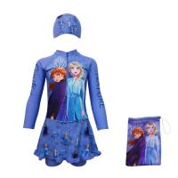 ราคา ชุดว่ายน้ำเด็ก​ ลาย Frozen ลิขสิทธิ์​แท้​ Swimwear สีม่วง ชุดว่ายน้ำ กระโปรงกางเกง​ แถม หมวกว่ายน้ำ และ ถุงใส่ชุด (4241901944)