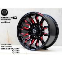 ราคา แม็กซ์ OASIS MARVEL 26 SR 16x8.5 ET0 รองรับ 3 รู: 6x139.7 / 6x114.3 / 5x114.3 สีดำเงาตัดแดง (Red Coating) (27336752636)