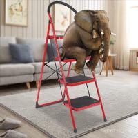 ราคา ขั้นตอนที่กว้างขึ้นครัวเรือนเหยียบรอบหลอดเหล็กบันไดสองสามสี่ที่เท้าแขนหนาก้างปลาบันไดพับบันไดมัลติฟังก์ชั่บันได 0ชม. (40476515527)