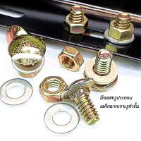 ราคา นอตประกอบขันยึดเหล็กฉากเจาะรูน็อททำชั้นสกรู+แหวนรอง+น็อทสกรูน้อดเกลียวหุนหัวกลมคอเหลี่ยม½x¼" (8122165826)