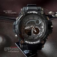 ราคา exponi รุ่น EP-3268P นาฬิกาผู้ชายของแท้กันน้ำ 100%พร้อมกล่อง สีดำ (1028086303)