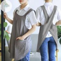 ราคา สอง ข้ามกลับผ้ากันเปื้อนสําหรับผู้หญิง,ผ้ากันเปื้อนสม๊อกกับกระเป๋าน่ารักสวนชุดข้ามผ้ากันเปื้อนสําหรับผู้หญิงที่มีกระเป๋าผ้ากันเปื้อน ไทย (40355147858)