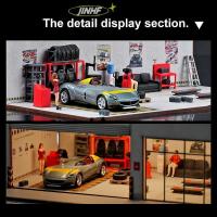 ราคา [BestBuyshop] 12 ชิ้น/เซ็ต 1/64 เครื่องมือซ่อมรถยนต์ชุดโมเดลฉากโรงรถไมโครแสดงอุปกรณ์ประกอบฉากอุปกรณ์เสริมสต็อกใหม่ (57002108720)