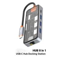 ราคา HUB 8 in 1 USB-C 100W ,HDMI 4K,LAN 1Gbps,USB-A USB 3.2 Gen 1x1,SD Card,MicroSD -24M (29704576990)