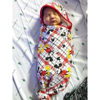 ราคา ผ้าห่อตัวทารกแบบมีหมวก29*29นิ้ว ผ้าคอตตอน นุ่ม ผ้าห่อตัวเด็กแรกเกิด (24984812980)
