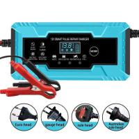 ราคา เครื่องชาร์จแบตเตอรี่อัตโนมัติเต็มรูปแบบ 10A 12V-24V เครื่องชาร์จแบตเตอรี่รถยนต์ดิจิตอล ซ่อมแซมพัลส์ (48851232599)