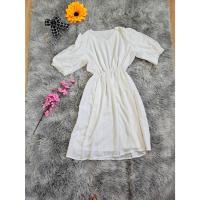 ราคา ชุดเดรสสีขาวมีซับในสำหรับสาวอวบอกฟรีไซส์ใส่ได้ถึง36นิ้วค่ะ (25090176946)