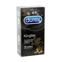 ราคา (ไม่ระบุหน้ากล่อง) Durex Kingtex ถุงยางอนามัย ชนิดผิวเรียบ ขนาด 49 mm จำนวน 1 กล่อง (12 ชิ้น) (3729114312)