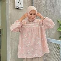 ราคา จินิซา | SABINA BLOUSE / เสื้อท่อนบนของผู้หญิง ลุคเกาหลี เสื้อเบลาส์ลายดอกไม้ เสื้อเบลาส์ลายดอกไม้ เสื้อคริตเล เป็นมิตรต่อพยาบาล (40855708036)