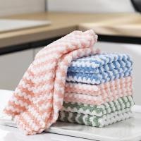 ราคา ผ้าขนหนูครัวลายทางดูดซับซุปเปอร์ - ผ้าเช็ดมือในครัวสองด้านดูดซับต้านเชื้อแบคทีเรียอเนกประสงค์ (28829513295)