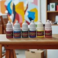 ราคา สีสัก Eternal ink ขนาด 3 cc. สีแท้ 100% ( เซต 6 สี ) (43970554018)