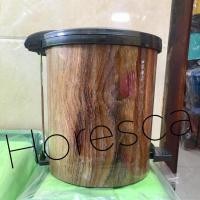 ราคา ถังขยะทรงกลมลายไม้สุดหรู (28190032437)